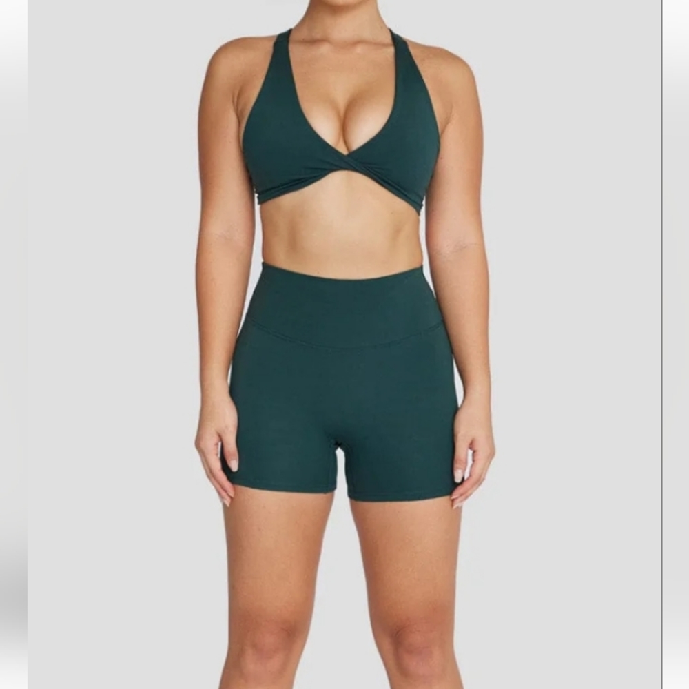 Crop Shop Boutique Dark Green Women Shorts